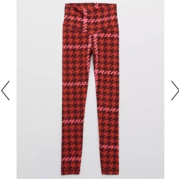 Aerie Offline Real Me Xtra 7/8 Houndstooth Leggings Medium Short NEW! - Picture 2 of 8